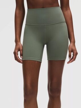 Lululemon Align High-Rise Biker Shorts Sage Green Size 2